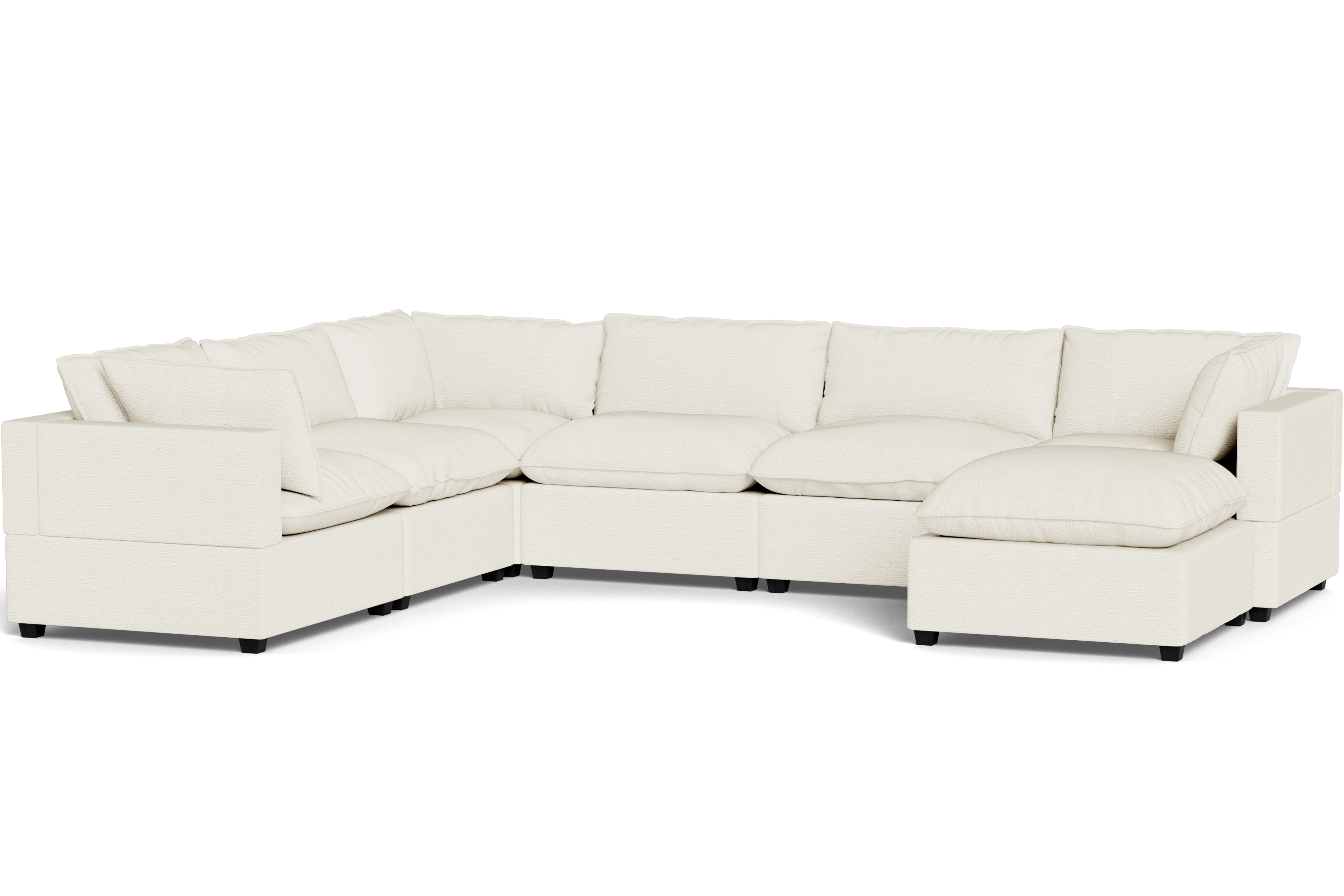 Kova Pillow Cushion Grand Corner + Ottoman - Image 19