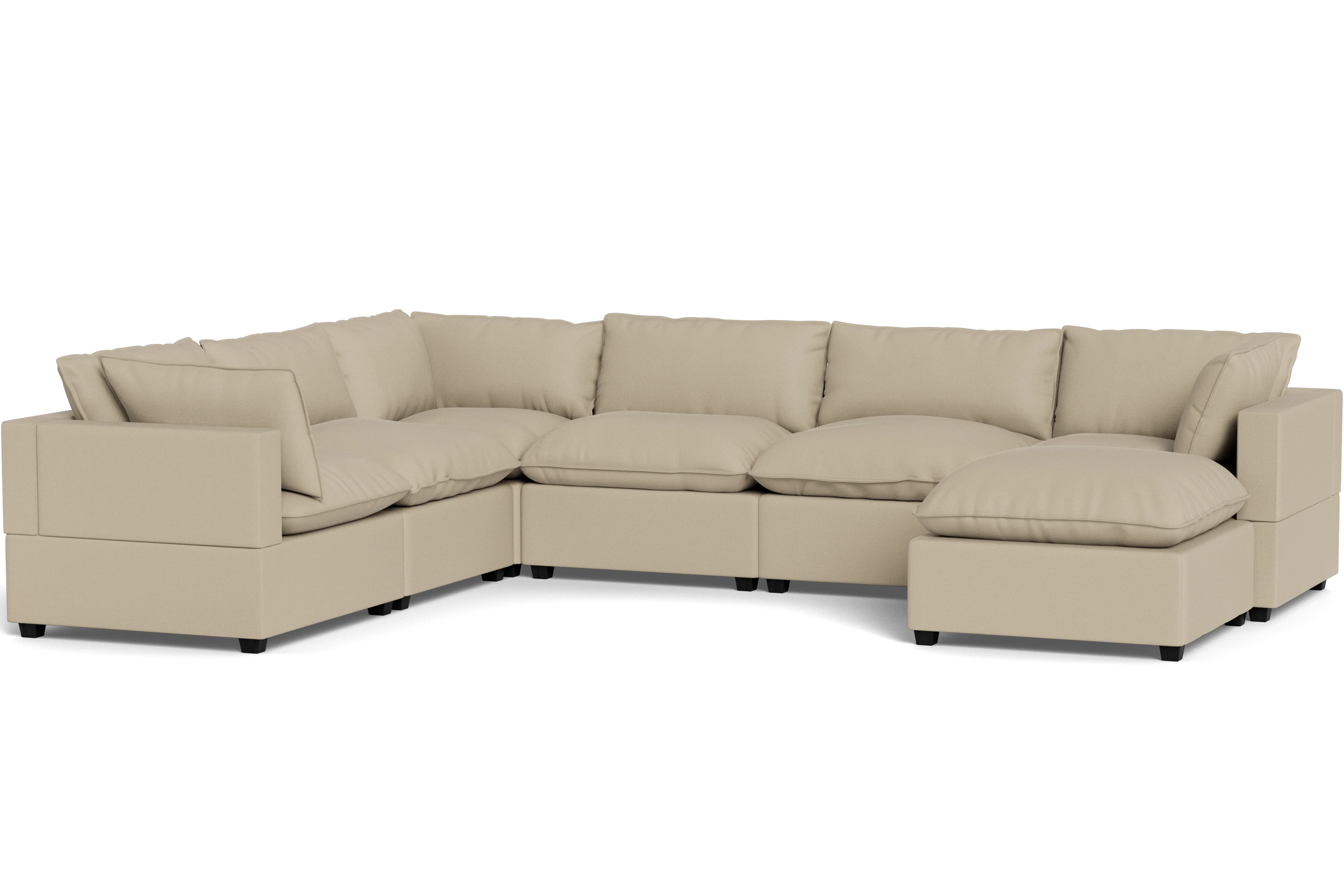 Kova Pillow Cushion Grand Corner + Ottoman - Image 38