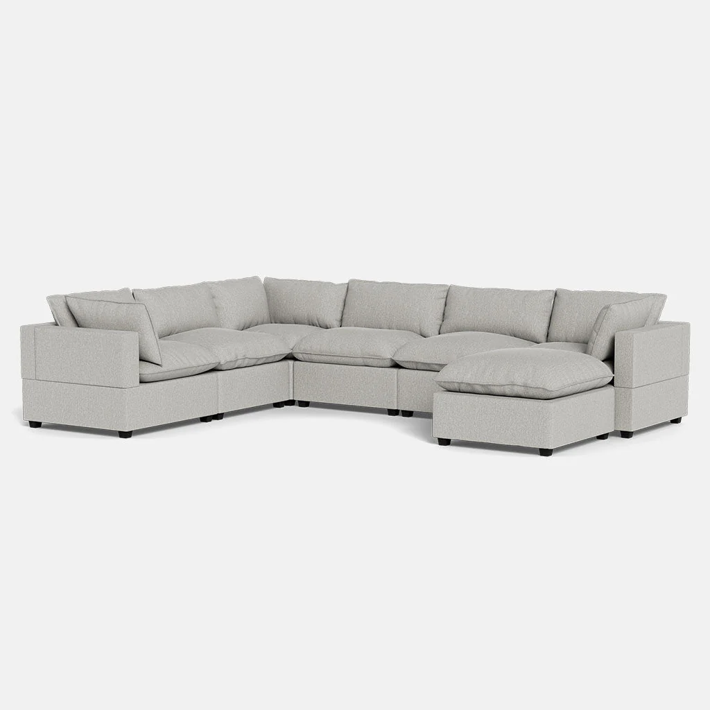 Kova Pillow Cushion Grand Corner + Ottoman - Image 6