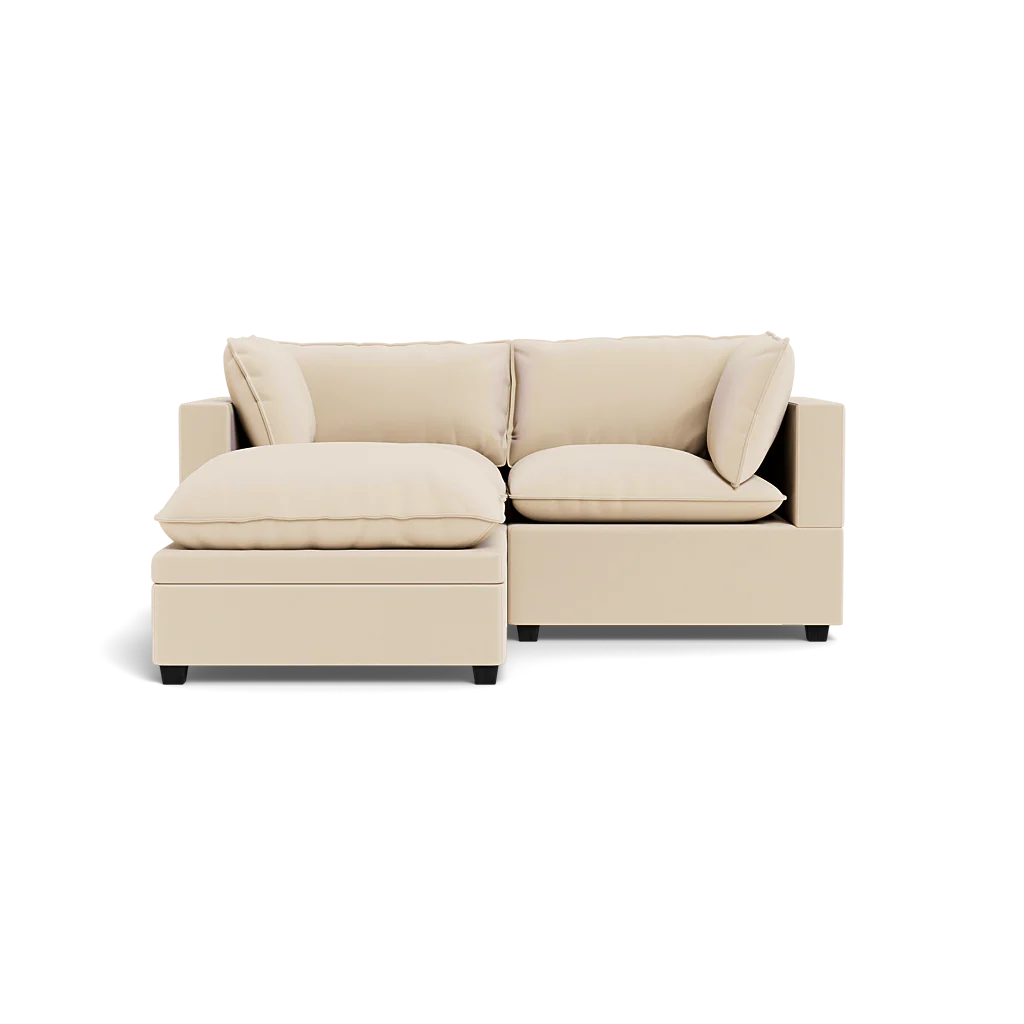 Kova Pillow Cushion Sofa 86" + Ottoman - Image 9