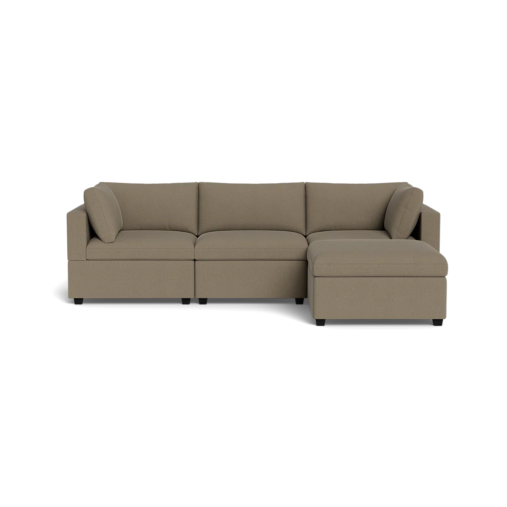 Kova Box Cushion Sofa 122" + Ottoman - Image 10