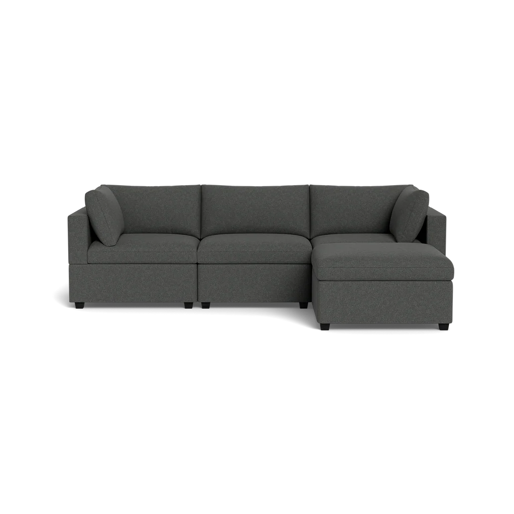 Kova Box Cushion Sofa 122" + Ottoman - Image 17