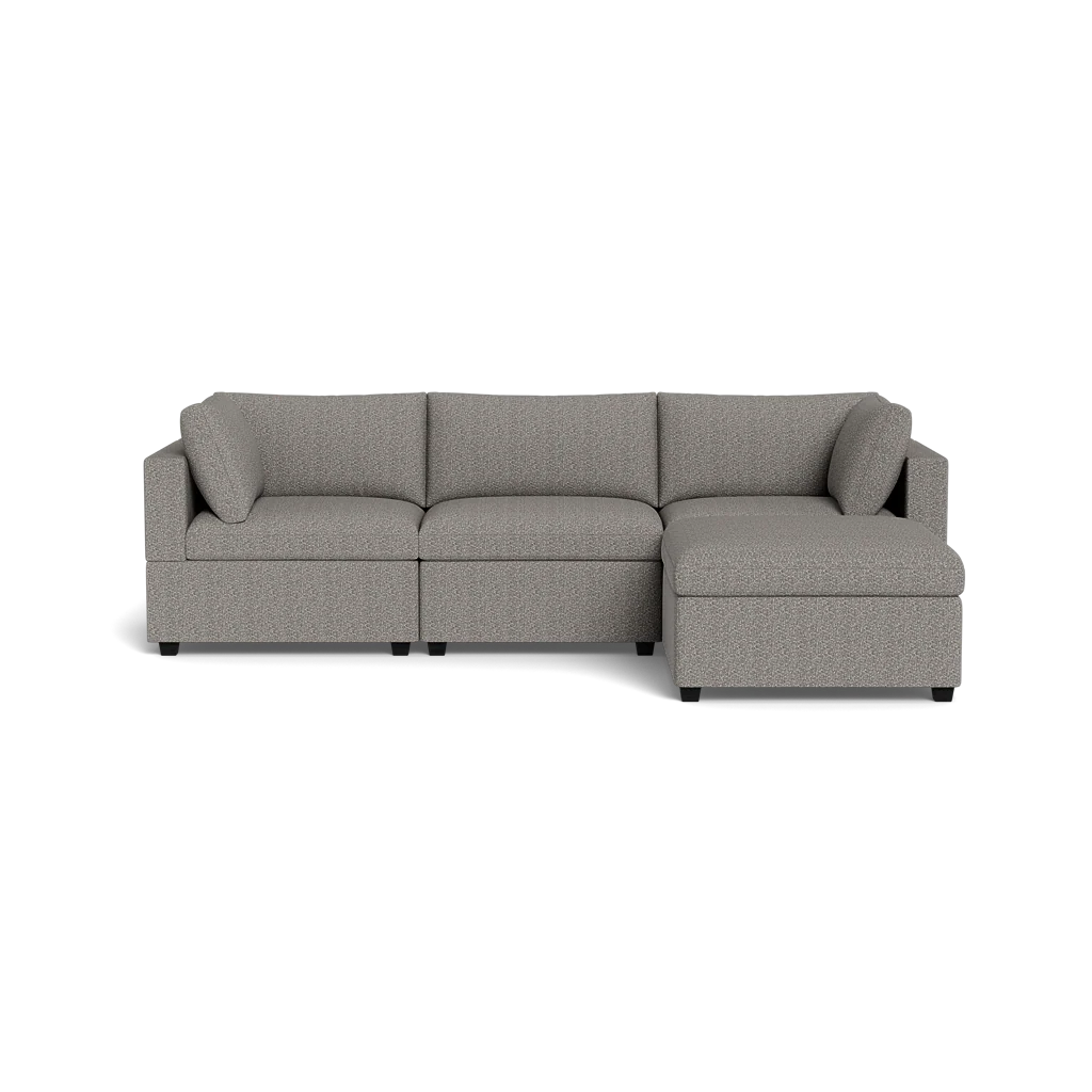 Kova Box Cushion Sofa 122" + Ottoman - Image 28