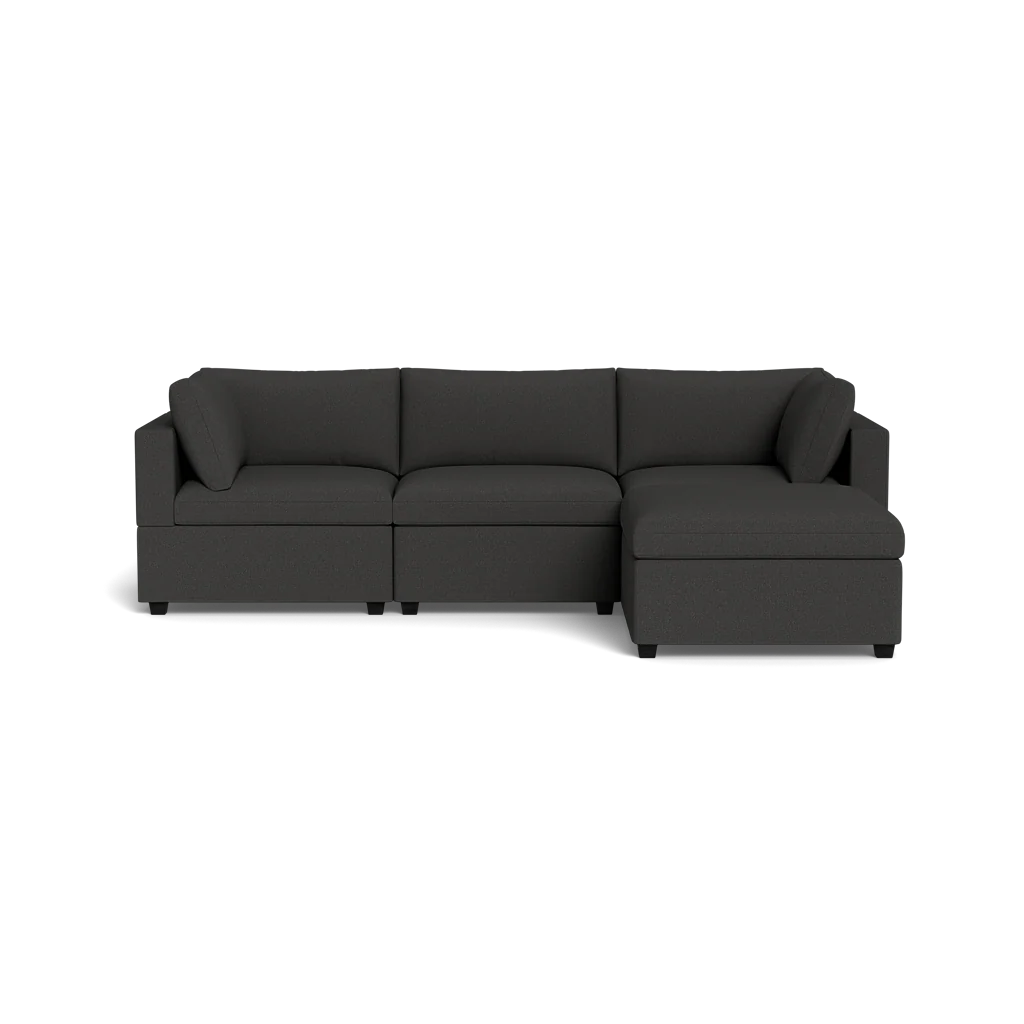 Kova Box Cushion Sofa 122" + Ottoman - Image 5